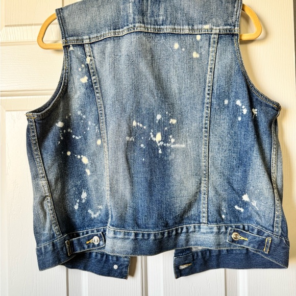 American Living Denim Jacket with Subtle Bleach Detail - Blue - Picture 3 of 5